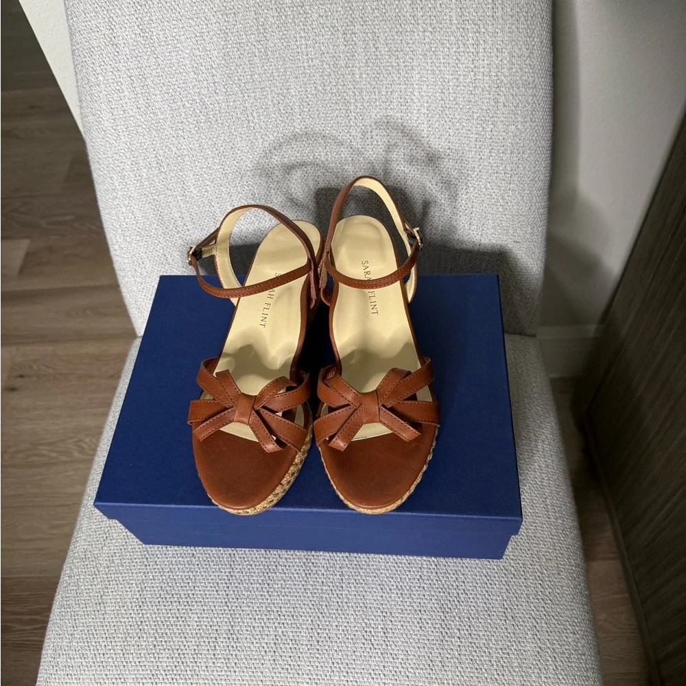 Sarah Flint Brown Wedges - Picture 9 of 9